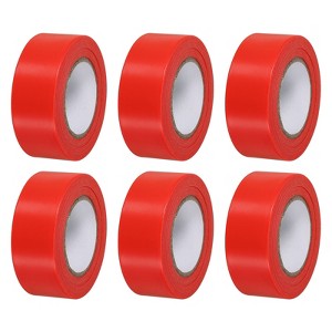 Unique Bargains PVC Non-Adhesive Flagging Tape for Tree Survey Boundaries 6 Pcs - 1 of 4