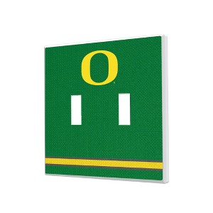 NCAA Big Ten Universities Stripe Hidden-Screw Light Switch Plate for Double Toggle - 1 of 4