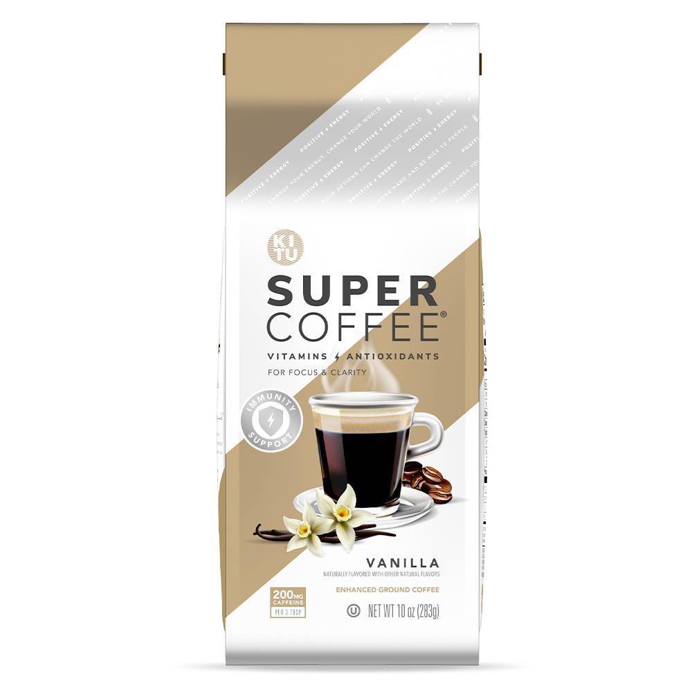 KITU Super Coffee Vanilla Medium Roast Ground Coffee - 10oz (BB 4/2023)