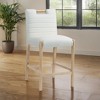 Meridian Furniture,Aimee Cream Vegan Leather Counter Stool - 2 of 4