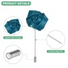 Unique Bargains Wedding Rose Men Suit Boutonnieres Lapel Pin 12 Pcs - 2 of 4