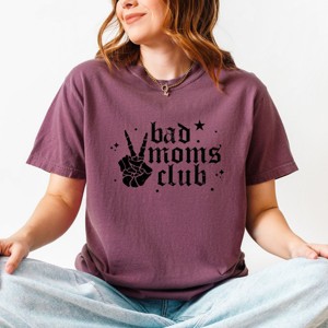 Simply Sage Market Bad Moms Club Skeleton Garment Dyed Tee - 1 of 4