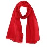 Wrapables Lightweight Silky Satin Solid Colored Scarf (Set of 2), Cream and Red - 2 of 4