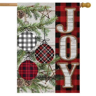 Patterned Ornaments Christmas Double-Sided House Flag