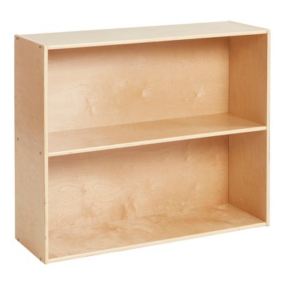 Ecr4kids Birch Streamline 2-Shelf Storage Cabinet Without Back 24in H