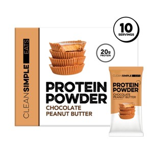 Clean Simple Eats Protein Powder Sticks - Chocolate Peanut Butter - 12oz/10ct - 1 of 4