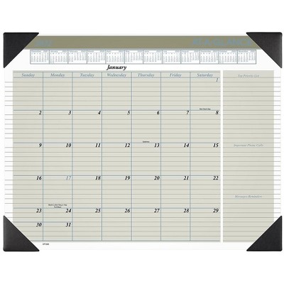 AT-A-GLANCE 2022 21.75" x 17" Monthly Desk Pad Calendar Executive White HT1500-22