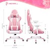 LACOO Racing Style Lumbar Support & Adjustable Swivel Gaming Chair - 3 of 4