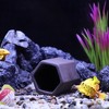 Unique Bargains Ceramic Aquarium Hideaway Rock Cave Fish Tank Decoration Brown 3.23"x2.83"x2.52" - 3 of 4