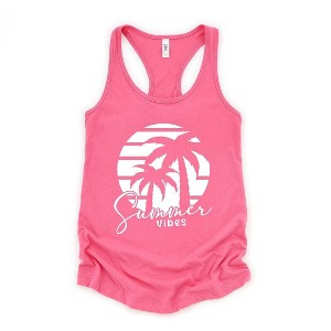 Simply Sage Market Women's Summer Vibes Palm Trees Graphic Racerback Tank - 1 of 3