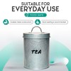 Amici Home Hyde Rustic Galvanized Coffee Metal Canister - Tea, 60 oz, Farmhouse Kitchen & Coffee Bar Decor - 2 of 4