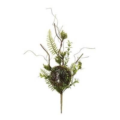 Melrose Bird Nest Twig Spray (Set of 2)