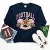 Simply Sage Market Women's Graphic Sweatshirt  Football Season Pink Helmet - 3 of 4