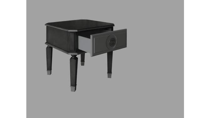 24&#34; House Beatrice Accent Table Charcoal/Light Gray Finish - Acme Furniture, 2 of 10, play video