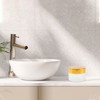Unique Bargains Elegant Frosted Cream Glass Bottle for Bathroom 1 Pc - 2 of 4