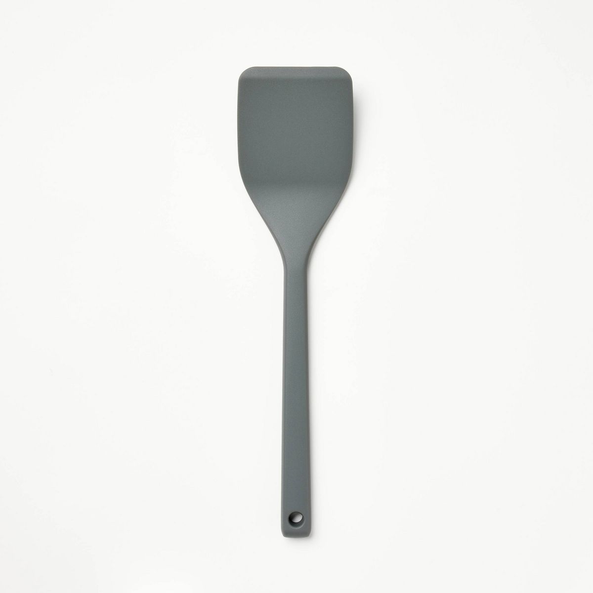 Silicone Solid Turner Dark Gray - Figmint™: Silicone Spatula for Cooking, Dishwasher-Safe, 12.99" Length