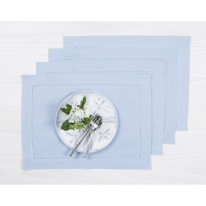 Solino Home Linen Classic Hemstitch Placemats - 1 of 4
