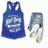 Simply Sage Market Makes Me Want A Hot Dog Real Bad Solid Racerback Tank - 4 of 4