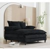 Dexmalle Corduroy Fluffy Cushioned Sofa Bed with 2 Pillows and 4 gears - 2 of 4