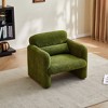GDFStudio Etta Modern Velvet Upholstered Chair with Support Pillow - 3 of 4