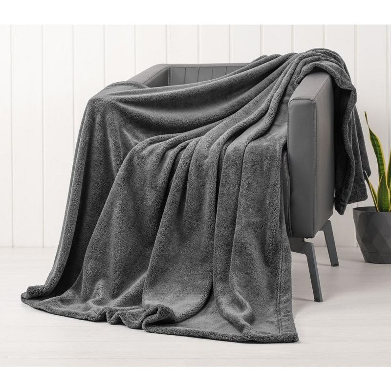 American Soft Linen Bedding Fleece Blanket, Oversized Plush, Soft and Cozy Warm Fleece Blanket for Couch and Sofa, 1 of 7