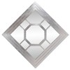 Howard Elliott 24"x24" Square Wood Framed Octagonal Windowpane Accent Mirror: Silver Leaf Finish, Wall Mount, Modern Decor - 4 of 4