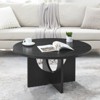 ALEXOUN Coffee Table – MDF, 330 lbs Load, Sleek Veneer, Easy-Clean Surface – Living Room & Office Centerpiece for Families - 2 of 4