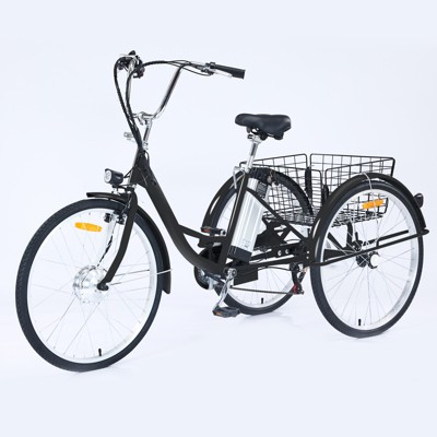 Adult Tricycle, 7 Speed Tricycle for Adults, 3 Wheel Bikes for Adults with Baskets