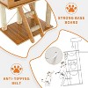 55" Tall Multi-Level Cat Tree with Hammocks, Condo, and Scratching Posts for Large Cats, Heavy Duty - 2 of 4