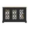 Galano Heron Wood 45.8 in. 3 Doors Sideboard with Adjustable Shelves in Gray, Dusty Gray Oak - 2 of 4