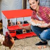10 Compartment Metal Chicken Nesting Box, Automatic Roll-Out Egg Collection, Waterproof Galvanized Steel Laying Box, for Hens Ducks Rabbits - 2 of 4