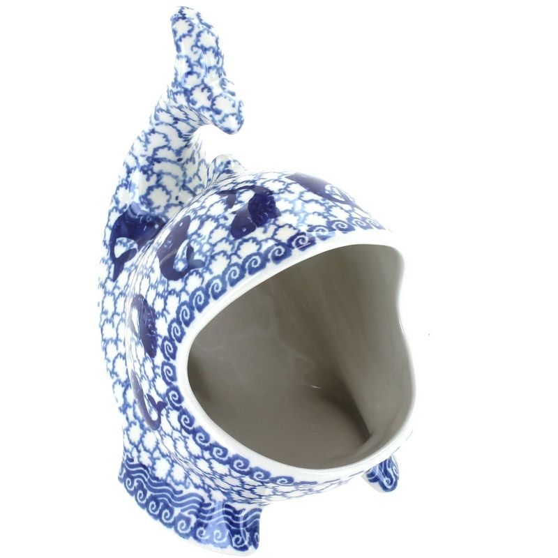 Blue Rose Polish Pottery F28 Ceramika Artystyczna Fish Sponge Holder, 2 of 3