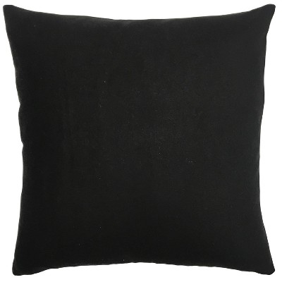 18"x18" Anthracite Square Throw Pillow Dark Gray/Black - The Pillow Collection