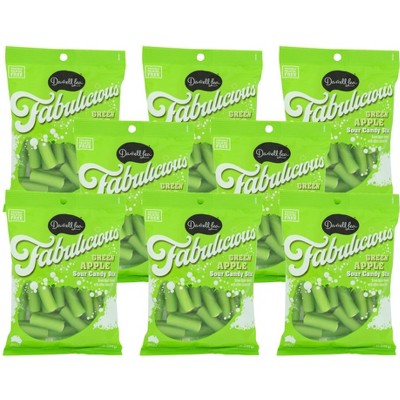 Darrell Lea Green Apple Sour Candy Sticks - Case of 8/7 oz