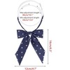 Elerevyo Women's Polka Dots Adjustable Neckwear Pre-tied Ribbon Bow Ties - 2 of 4