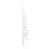 vidaXL Slim White Artificial Half Christmas Tree - Space-Saving Design, Lifelike Material, Easy Assembly with Stand - image 4 of 4