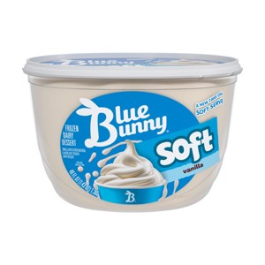 Blue Bunny Soft Vanilla Frozen Dessert - 46 fl oz - 1 of 4