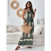 Women's Boho Chic Printed Halter Maxi Dress - 3 of 4