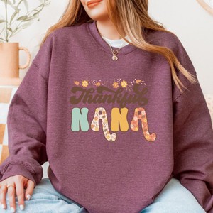 Simply Sage Market Thankful Nana Floral Sweatshirt - 1 of 4