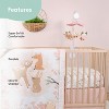 The Peanutshell Fairytale Forest Crib Bedding Set and Mobile - 4 Piece Set - 4 of 4