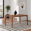 LuxenHome Walnut Veneer MDF Wood 6-Person Rectangle Dining Table with Rubberwood Legs Brown - 4 of 4