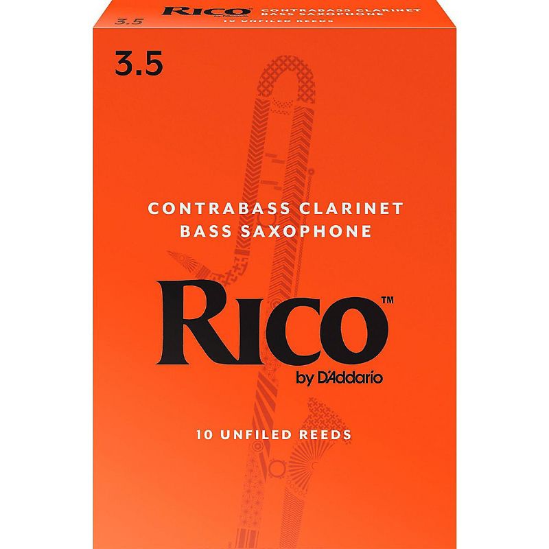 Rico Contra-Alto/Contrabass Clarinet Reeds, Box of 10, 1 of 5