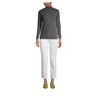 Lands' End Women's Relaxed Cotton Long Sleeve Mock Turtleneck - 4 of 4