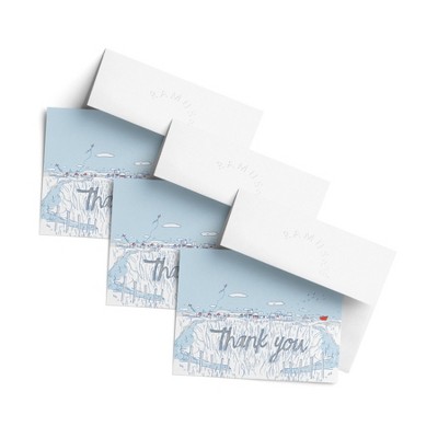 Thank You Greeting Card Pack (3ct) "Thank You Salty Town" by Ramus & Co