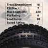 22x7-10 ATV Tires, 4PR All Terrain 22x7-10 TL ATV UTV Trail Sand Mud Off-Road Tires (Pack of 2, Tubeless) - 2 of 4