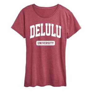 Women's - Instant Message - Delulu University Short Sleeve Graphic T-Shirt - 1 of 4