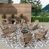 WestinTrends Malibu HDPE Outdoor Patio Folding Poly Adirondack Chair (12-Piece Set) - 2 of 4