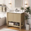 ORRD Modern TV Stand for 80'' TV, Media Console with 3 Doors, Large Storage Cabinet for Living Room or Bedroom - 2 of 4