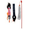 SmartyKat 2.5" Jungle Kat Slitherin' Snake Cat Wand Toy - 2 of 4