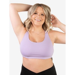 Leading Lady Women's The Serena - Wireless Racerback Cotton Sports Bra (514) - 1 of 4